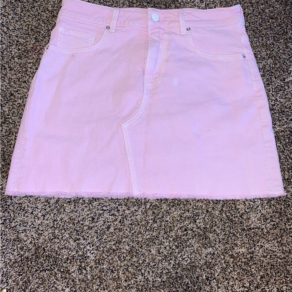 Y2K GUESS Pink Denim Skirt